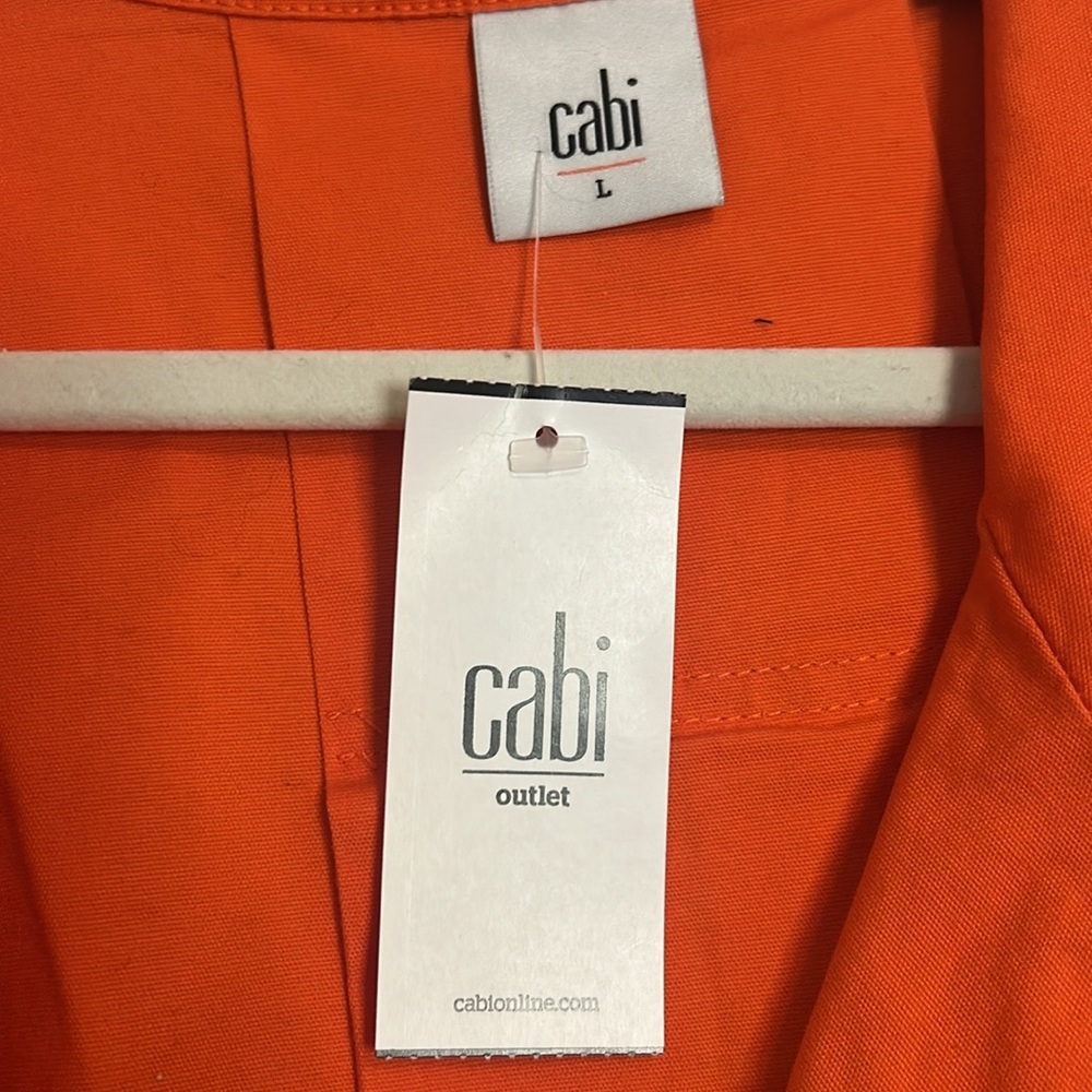 NWT Cabi Spring/Summer orange jacket in Large. - Picture 4 of 5